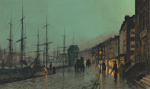 Shipping on the Clyde by Atkinson Grimshaw (1881)