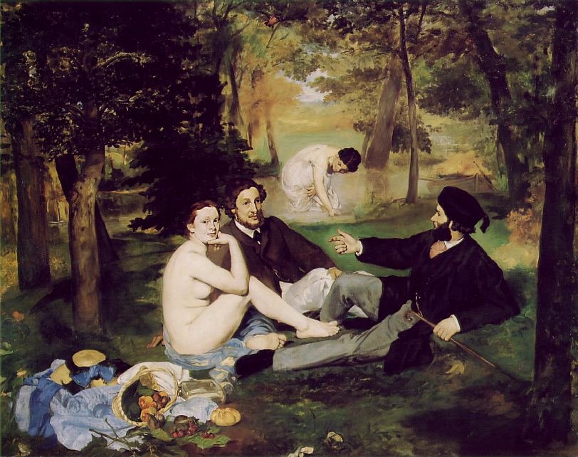 Le Déjeuner sur l'herbe by Édourad Manet (1862-1863)