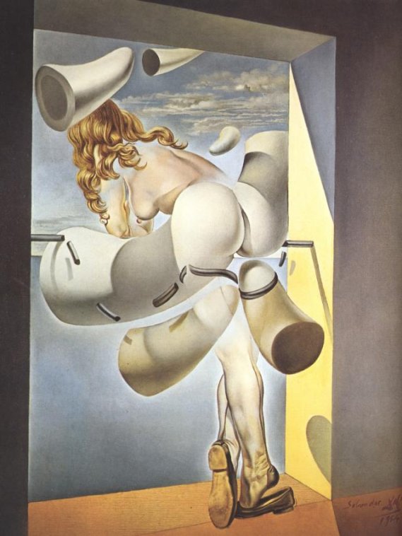 Young Virgin Autosodomized by her Own Chastity by Dali (1954)