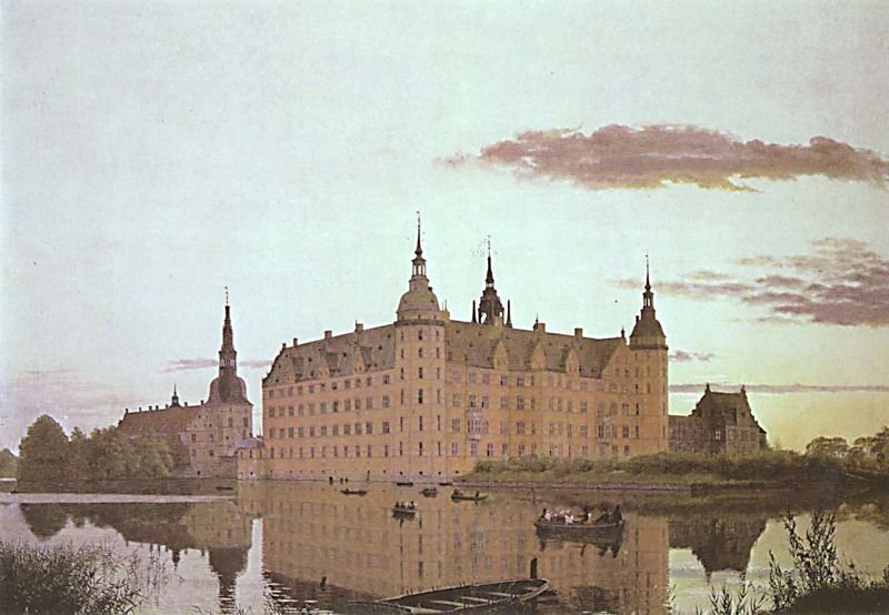 Frederiksborg Castle in the Evening Light by Christen Købke (1835)