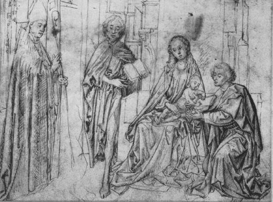 Sketch of Madonna and Child with Saints 