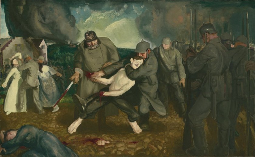 The Germans Arrive by George Bellows (1918)