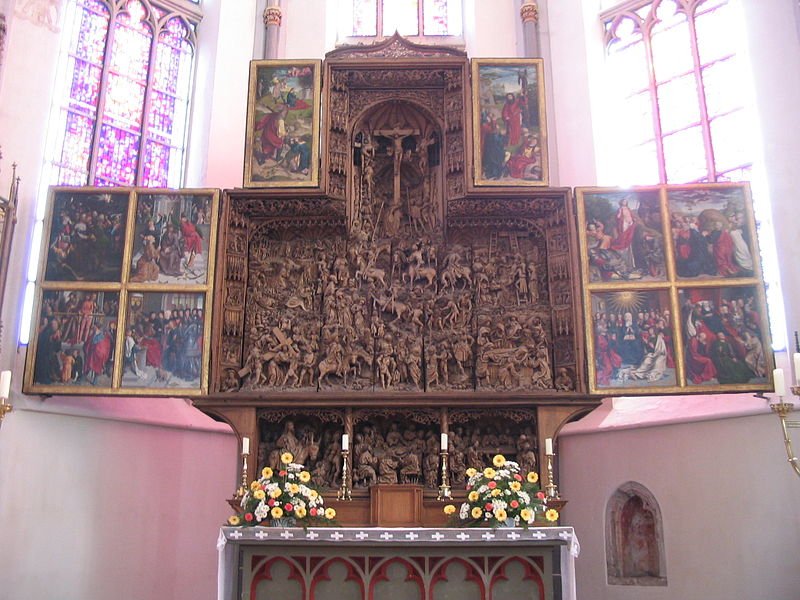 The High Altarpiece in the Kalkar church of St Nicholai  by Jan Joest