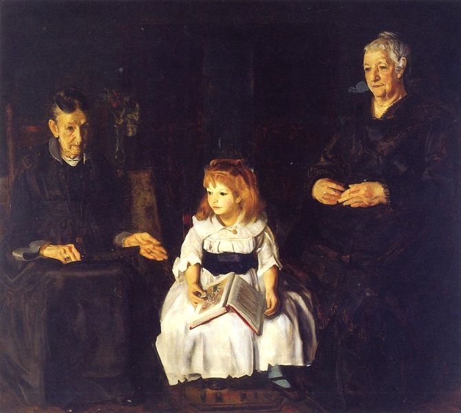 Elinor, Jean and Anna by George Bellows  (1920)