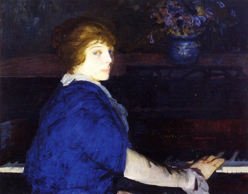 Emma at the Piano by George Bellows (1914)