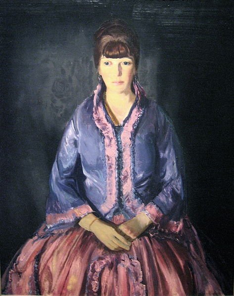 Emma in a Purple Dress by George Bellows (1919)