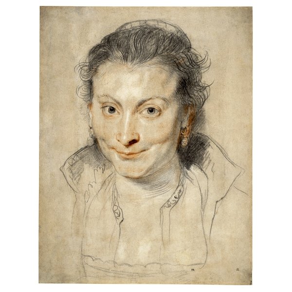 Portrait sketch of Isabella Brandt by Rubens (c.1621)