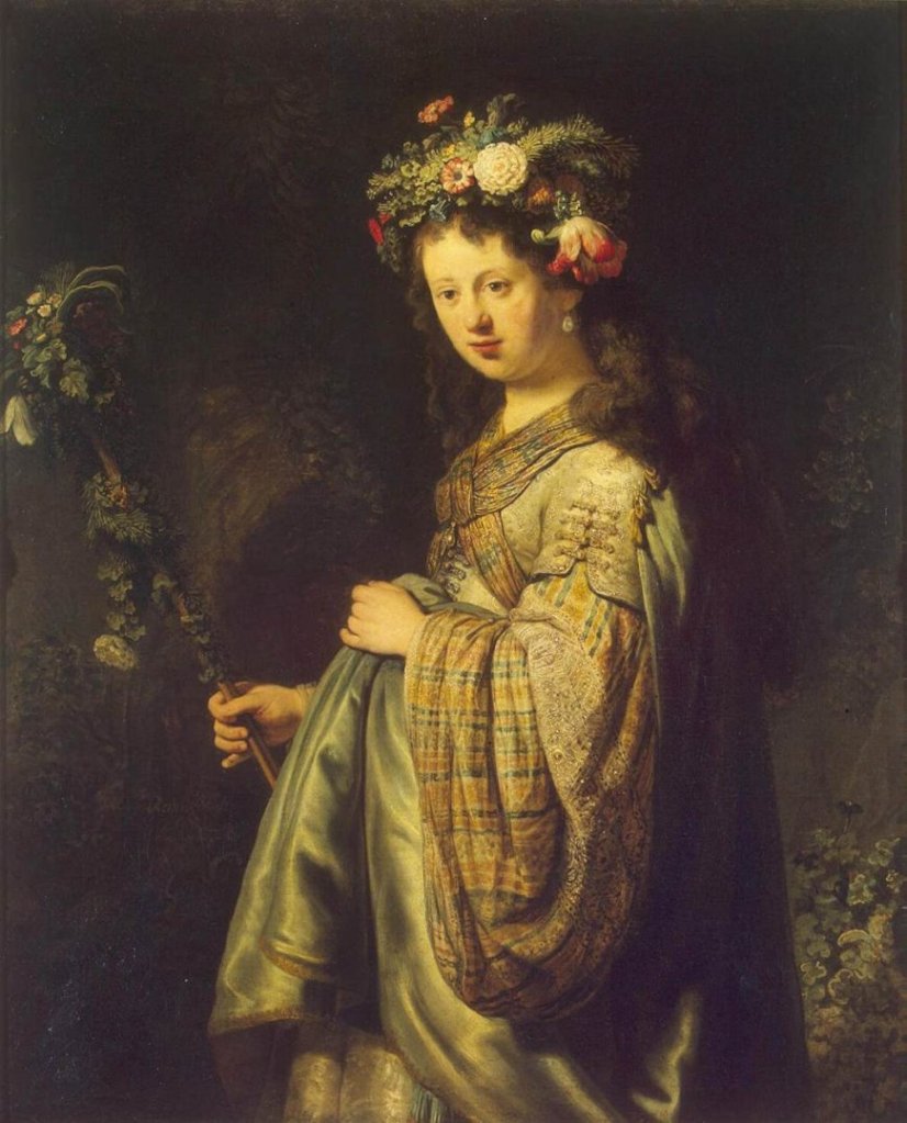    Saskia as Flora  by Rembrandt (1634)