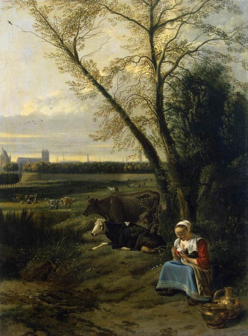 Shepherdess by Jan Siberechts (1660's) Hermitage, Saint Petersburg, Russia 