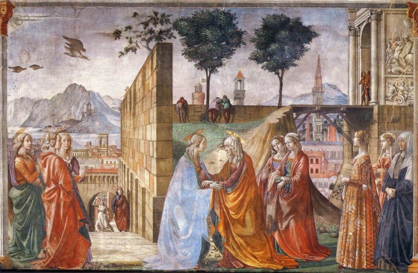 Visitation by Domenico Ghirlandaio