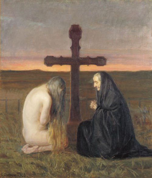 Grief by Anna Ancher (1902)