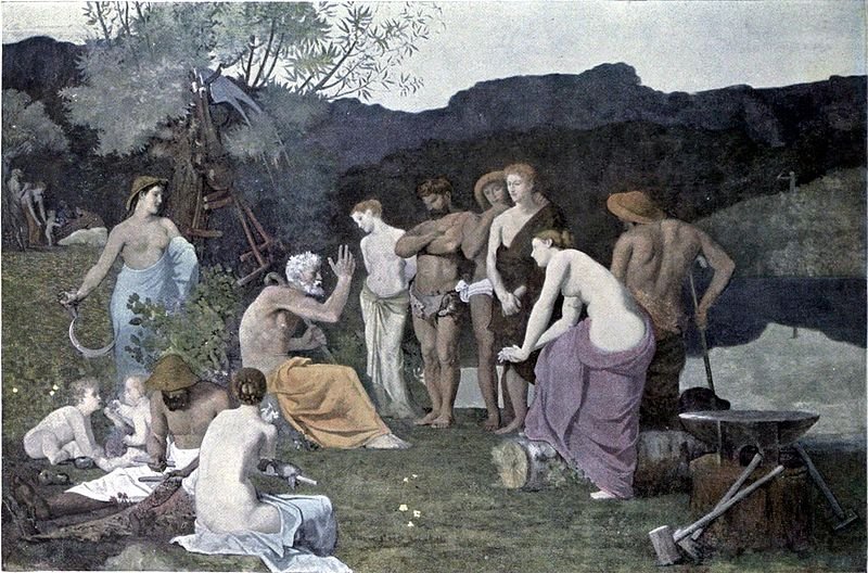 Le Repos (Repose) by Pierre Puvis de Chavannes (1863)