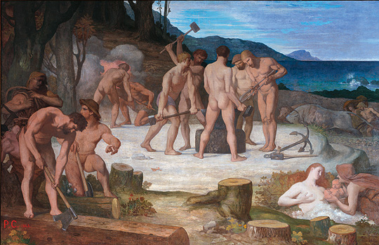 Le  Travail (Work) by Pierre Puvis de Chavannes (1863)