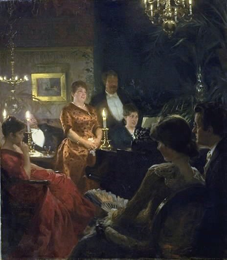The Duet by Peter Krøyer (1877)