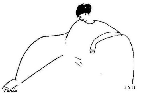 Anna Akhmatova.by Modigliani (c. 1911)