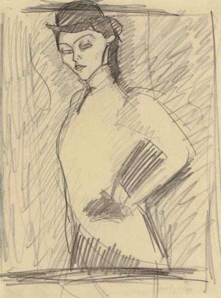 Étude pour L'Amazone by Modigliani 