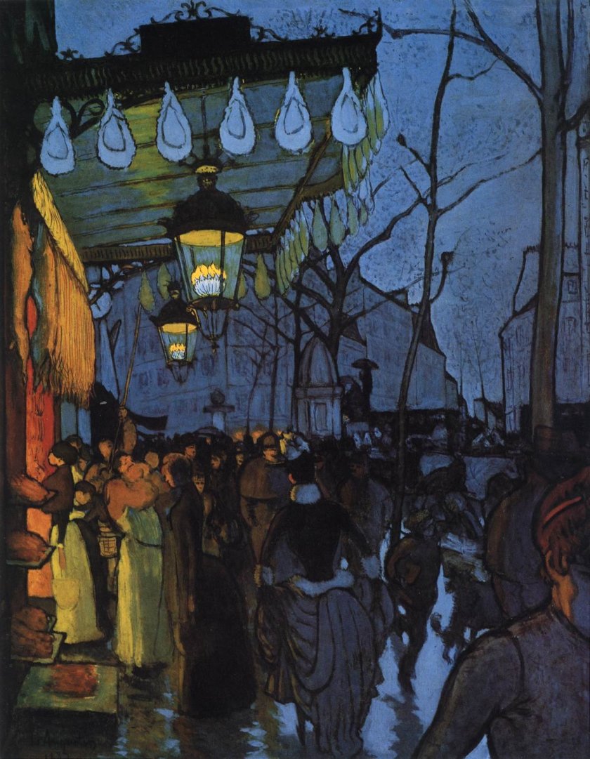 Avenue de Clichy - Five O'Clock in the Evening by Louis Anquetin (1887)