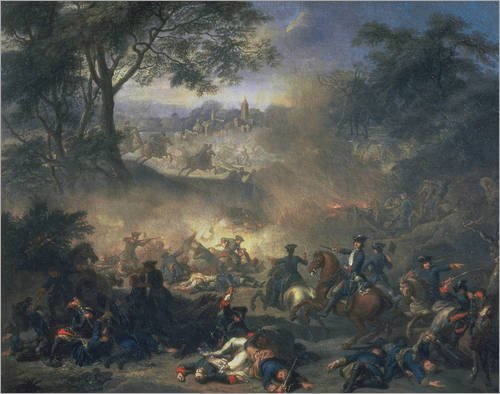 Battle of Poltava by Jean-Marc Nattier (1717)
