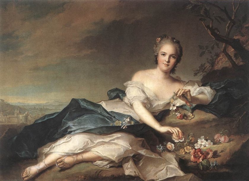 Henriette of France as Flora by Jean-Marc Nattier (1742)