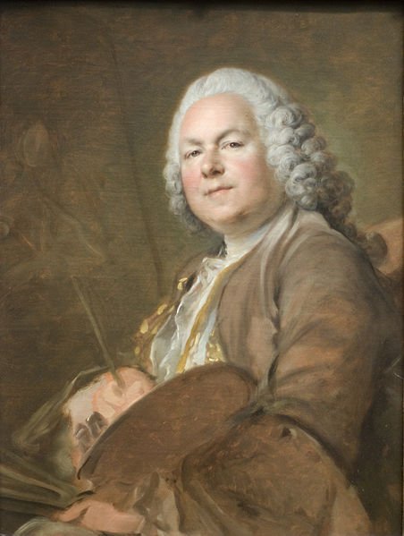 Jean-Marc Nattier by Louis Tocqué (c.1742) Toqué was taught by Nattier in the 1720's and married Nattier's daughter Marie in 1747.