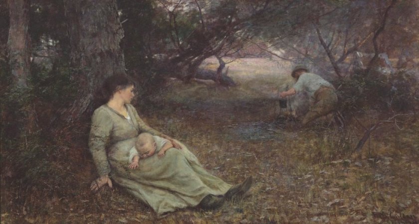 On the Wallaby Track by Frederick McCubbin (1896)