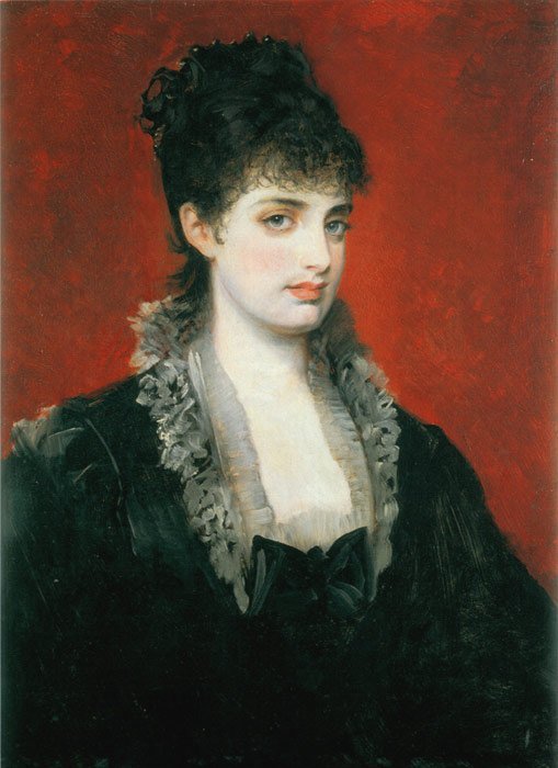 Portrait of Anna von Waldberg by Hans Makart (1883)
