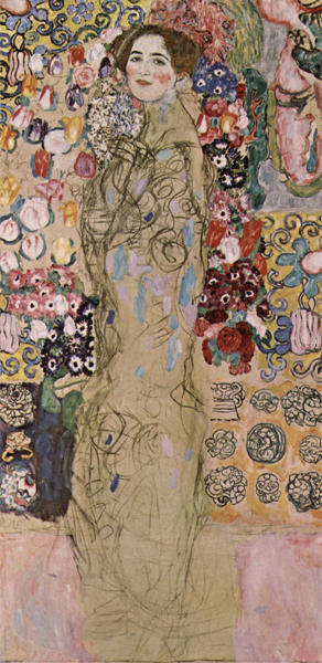 Frauenbildnis (Ria Munk III) by Gustave Klimt (1918)