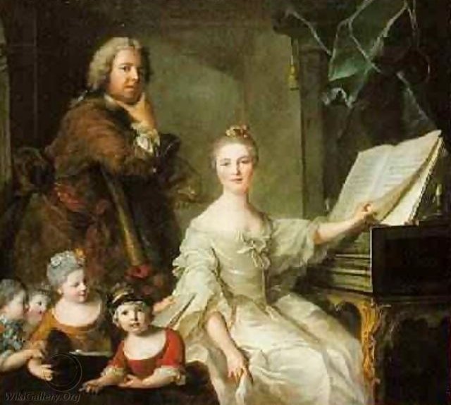 Self-Portrait with his Family, by Jean-Marc Nattier 