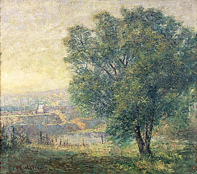 The lime tree (Yarra River from Kensington Road, South Yarra) by Frederick McCubbin (1917)