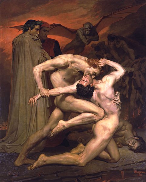 Dante And Virgil by William Bouguereau (1850)