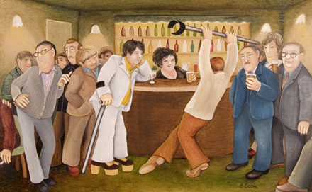 Lockyer Street Tavern by Beryl Cook