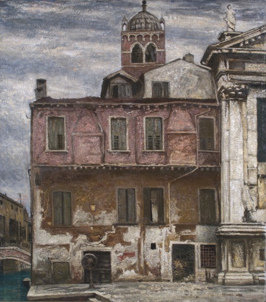 The House with closed Shutters,Venice by Sydney Lee ca. 1926. Oil on canvas