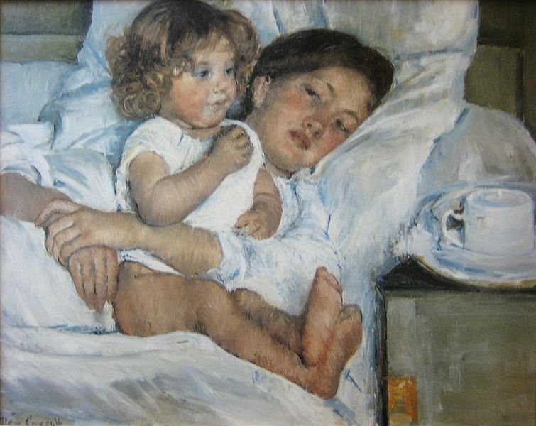 Breakfast in Bed by Mary Cassatt (1897)