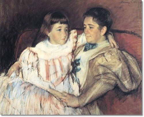 Portrait of Mrs. Havemeyer and Her Daughter Electra by Mary Cassatt (1895)