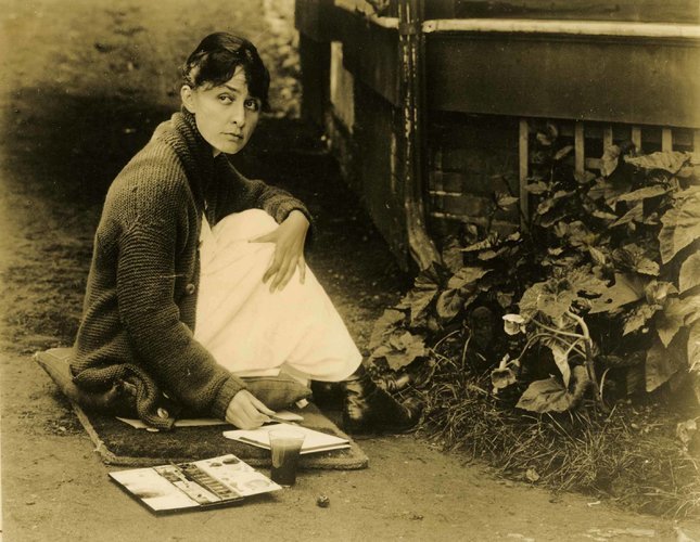 Georgia painting at Lake George (1918)