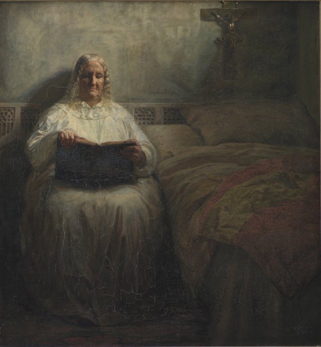 Leonora Christina paa Maribo Kloster (Leonora Christina at Maribo Cloister)  by Kristian Zahrtmann (1883)