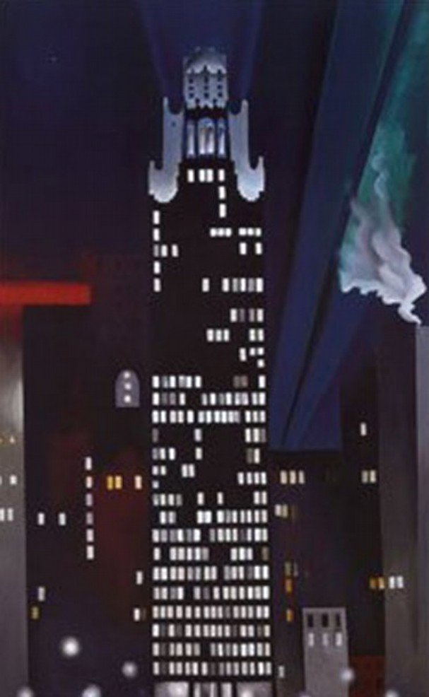 Radiator Building - Night, New York by Georgia O'Keefe (1927)
