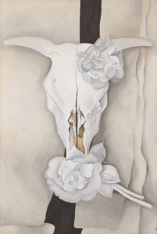 Cow's Skull with Calico Roses by Georgia O'Keefe (1931)