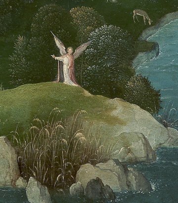 The Angel pointing the way