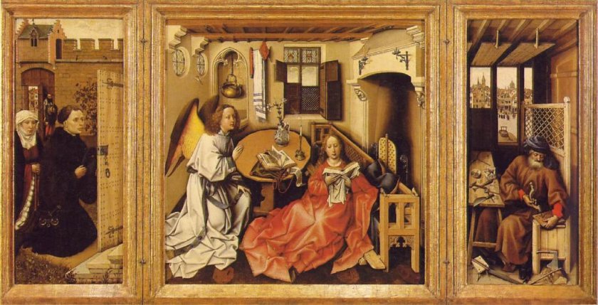 The Merode Altarpiece by Robert Campin (c.1432)