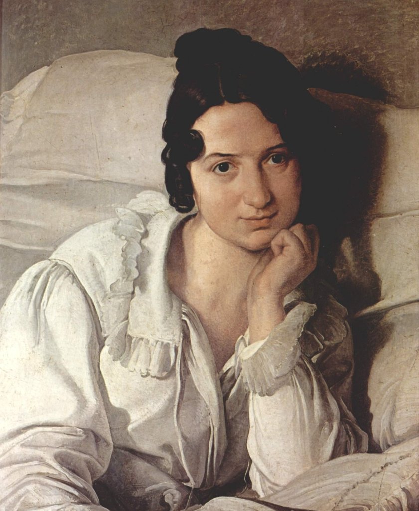 Carolina Zucchi (La Malata) by Francesco Hayez (1825)