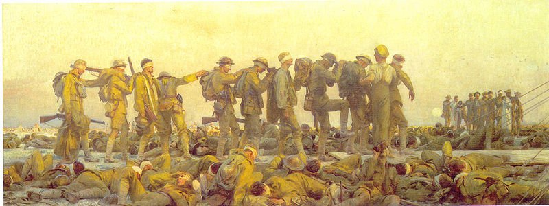            Gassed  by John Singer Sargent             (c.1919)