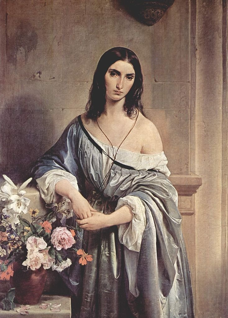 Melancholic Thoughts by Francesco Hayez (1842)