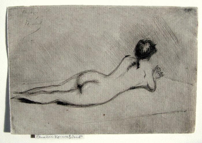 Study From the Nude of a Girl Lying Down by Théodore Roussel (1890)