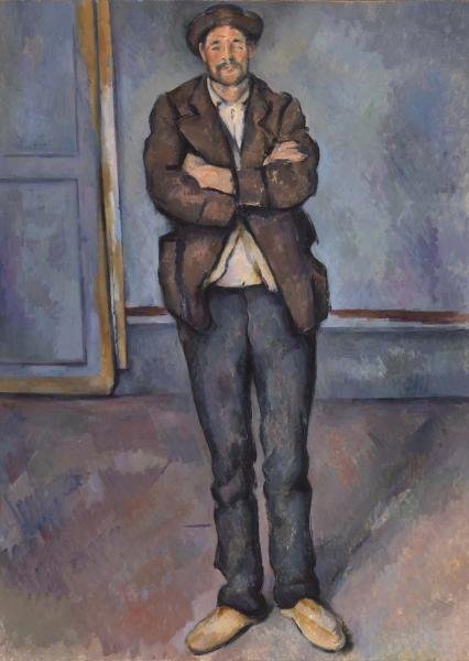 Peasant Standing with Arms Crossed (Paysan debout, les bras croisés) by Cézanne (1895)
