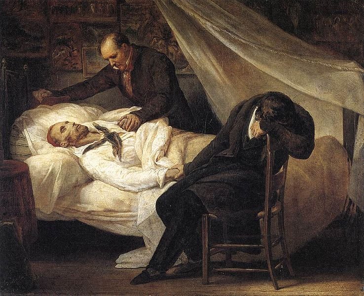 Death of Géricault by Ary Scheffer (1824)