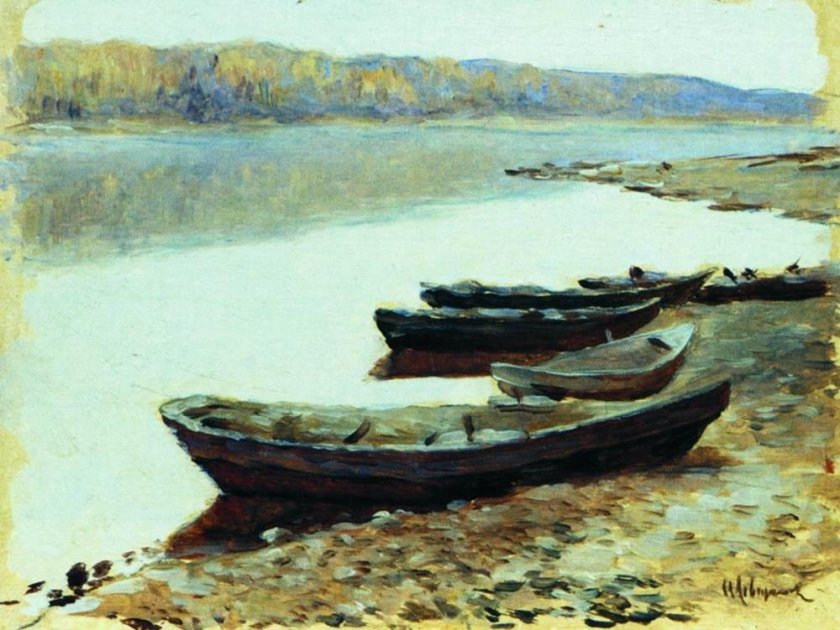 Landscape on the Volga by Isaac Levitan (1878)