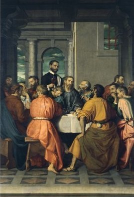 The Last Supper by Giovanni Battista Moroni (1566-9)