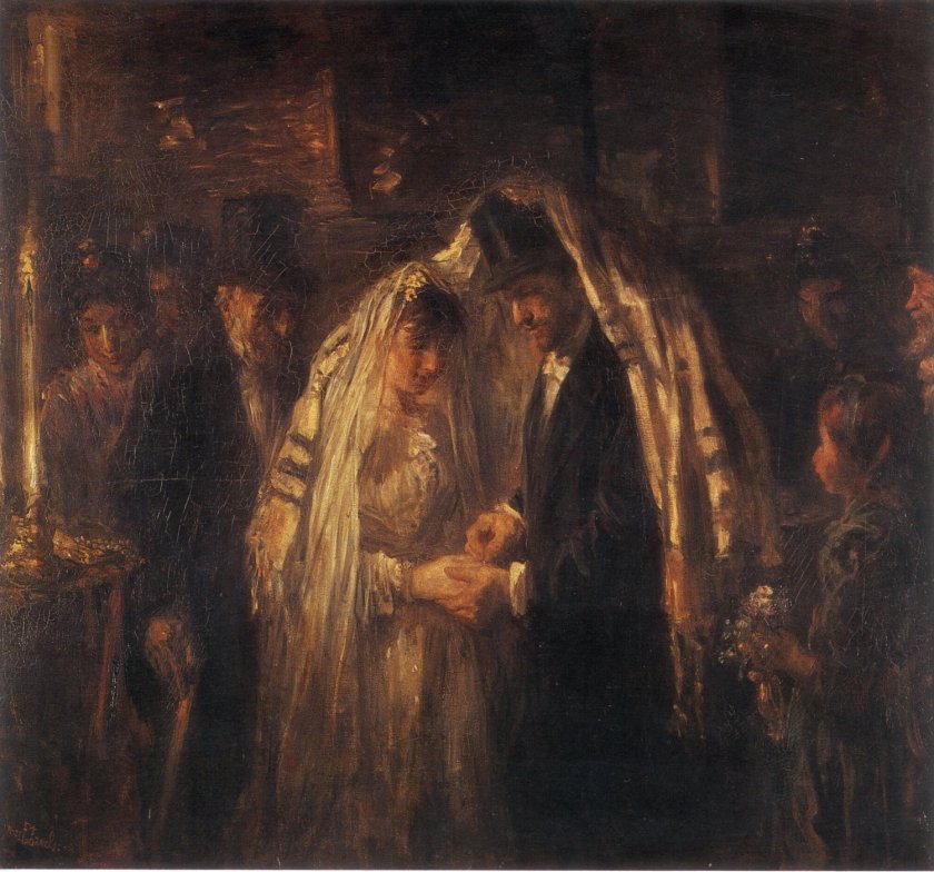 A Jewish Wedding by Jozef Israels (1903)