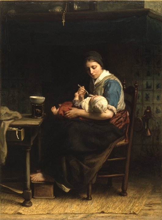 The Cottage Madonna by Jozef Israels